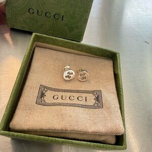 Real and authentic Gucci silver Stud Earrings
